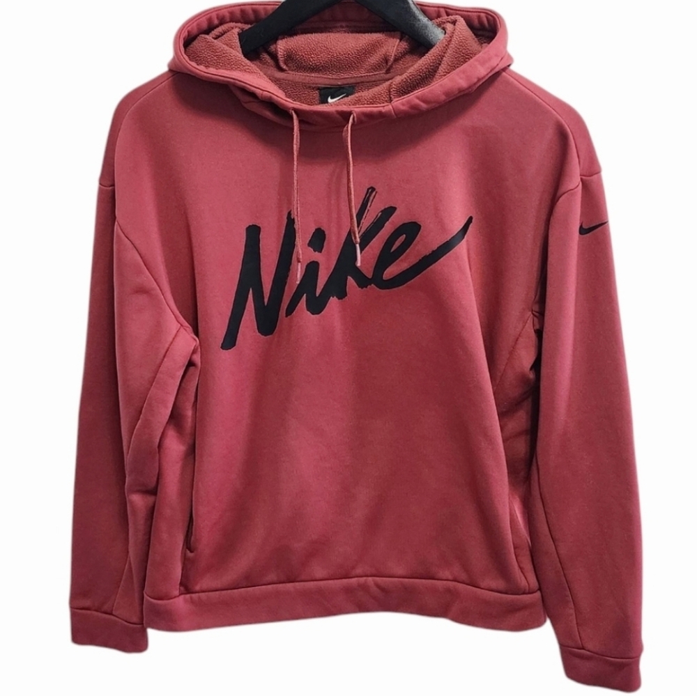 NIKE THERMA SWOOSH TRAINING HOODIE. RED/XS